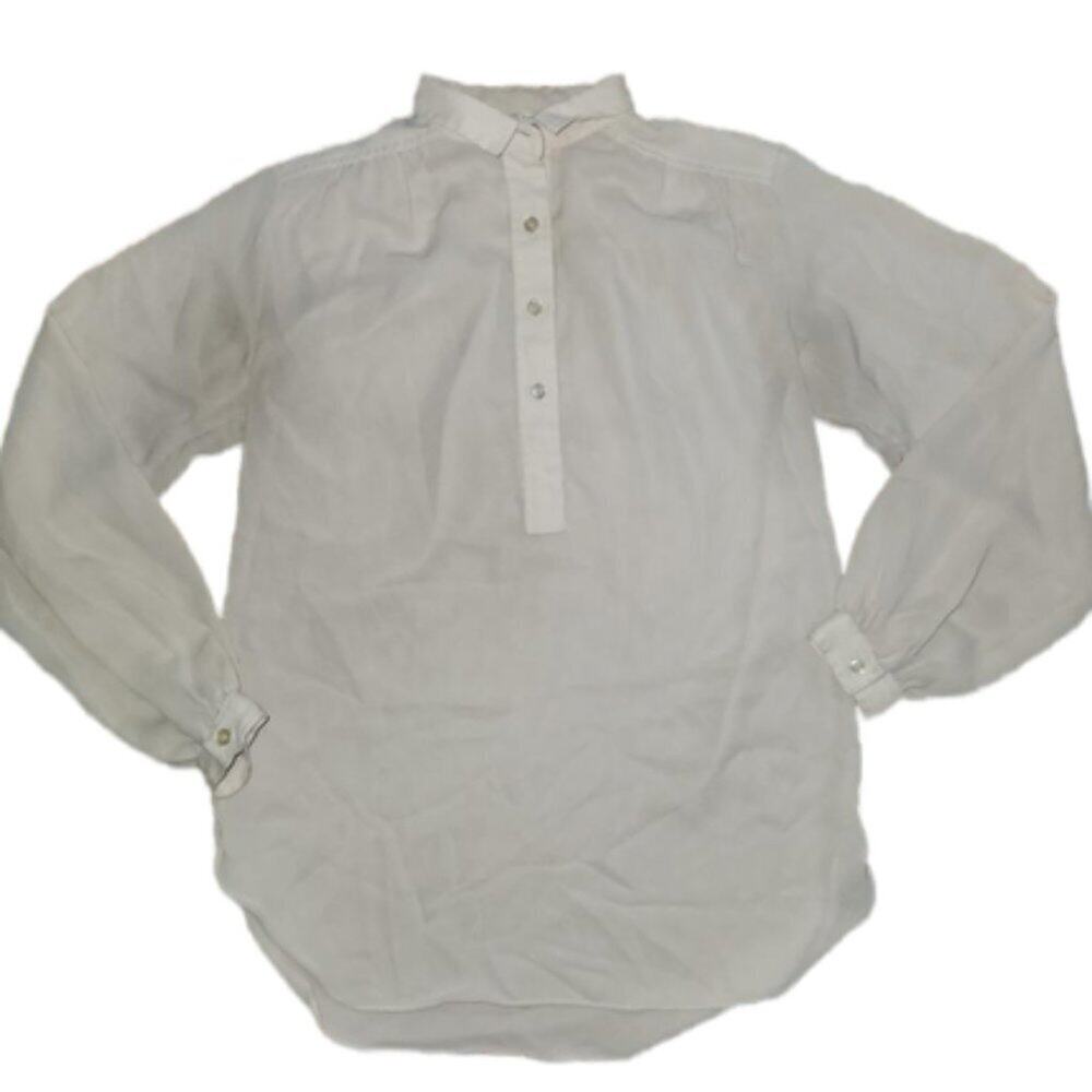 Cloudy White Dressy Top || Medium GUC - Picture 1 of 8